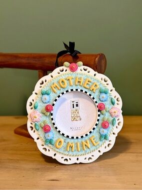 Mary Engelbreit Mother O Mine Floral Picture Frame Vintage Decor